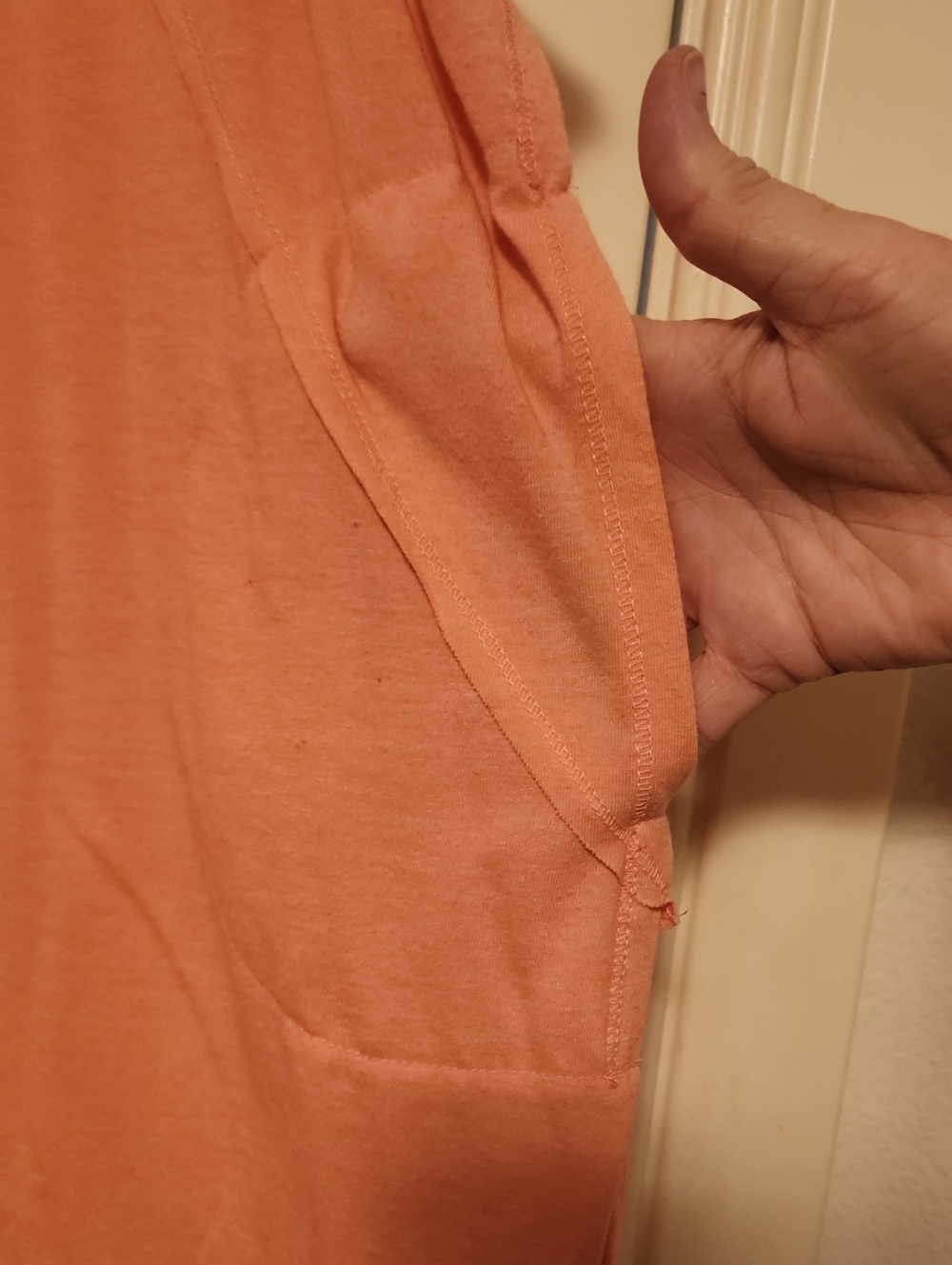 FP Movement by Free People Peach Sleeveless V-Neck Layered Tank - Picture 3 of 4